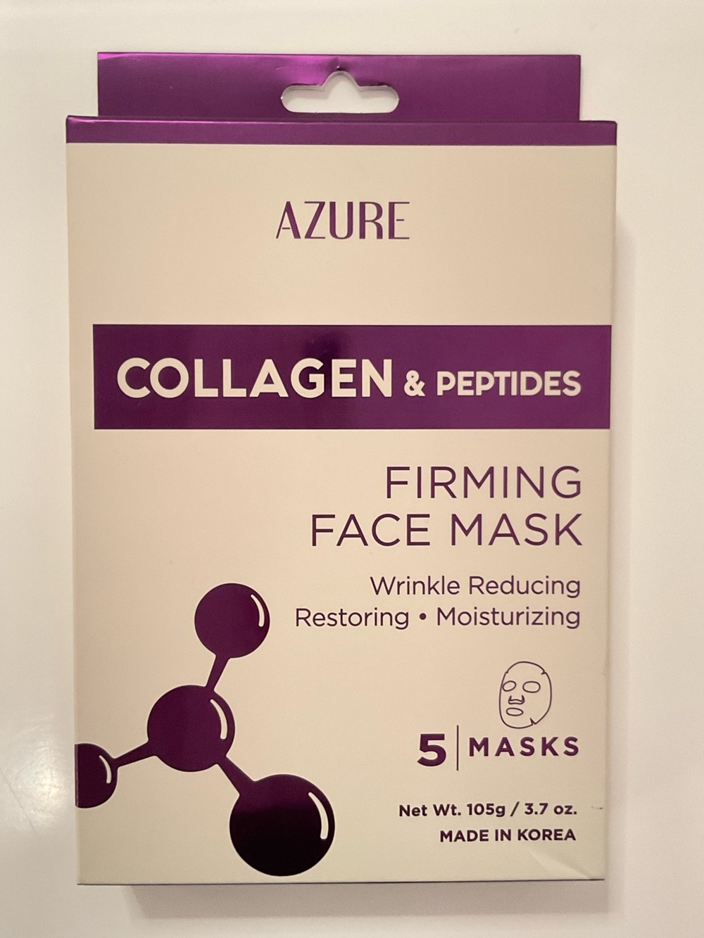 NIB Azure Collagen & Peptides Firming 5 Face Masks